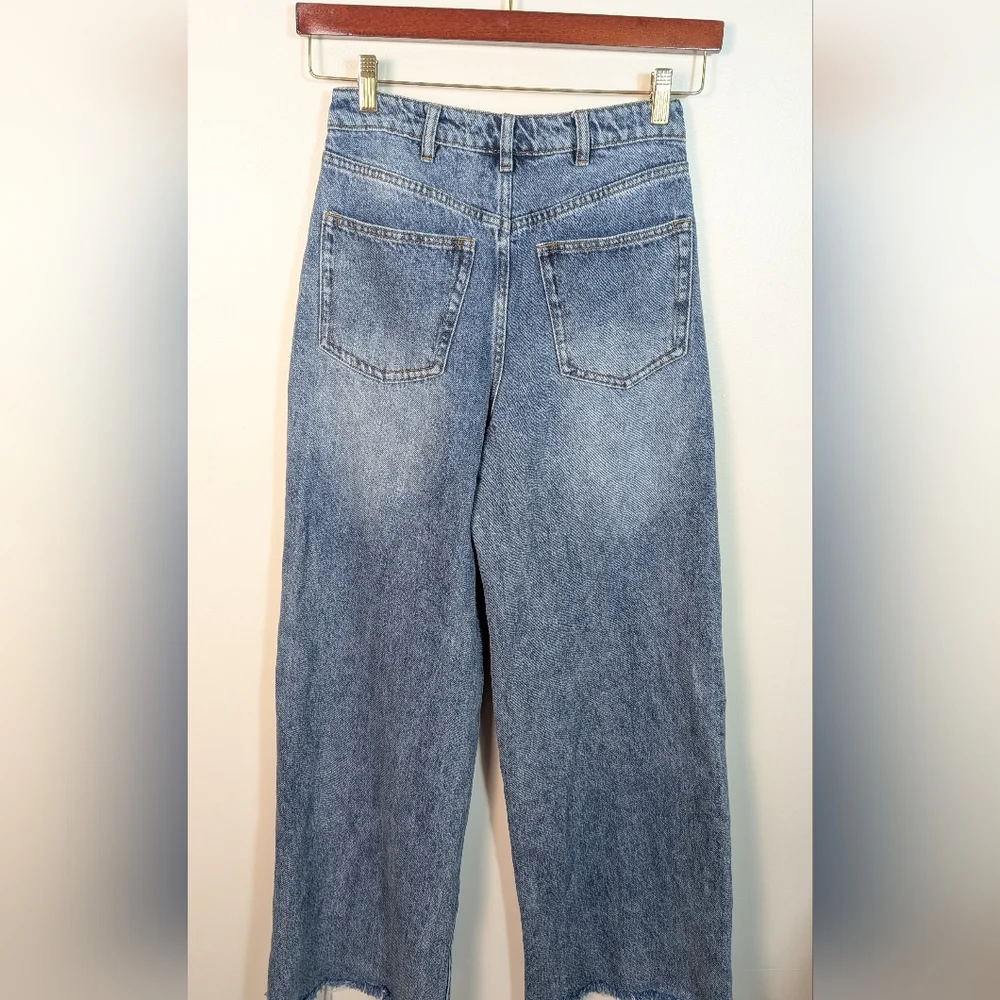 WeWoreWhat Wide Leg Baggy Denim Jeans Size 26 - Picture 6 of 12